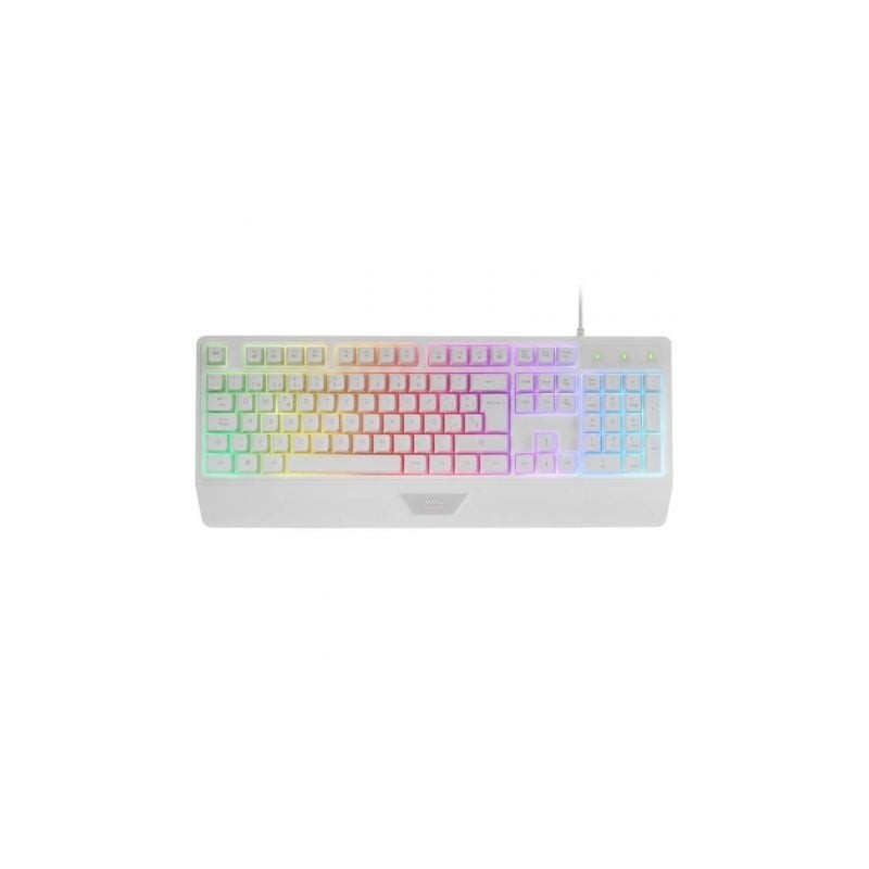 Teclado Gaming SemiMecánico Mars Gaming MK124- Blanco