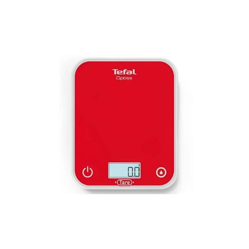 Báscula de Cocina Electrónica Tefal Optiss- hasta 5kg- Roja