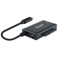 Adaptador para Discos Duros 2-5"-3-5" TooQ TQHDA-02C- USB Tipo-C Macho - SATA