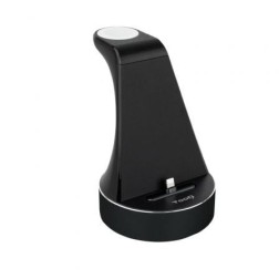 BASE DE CARGA TOOQ PARA APPLE WATCH Y IPHONE NEGRO INCLUYE CARGADOR USB