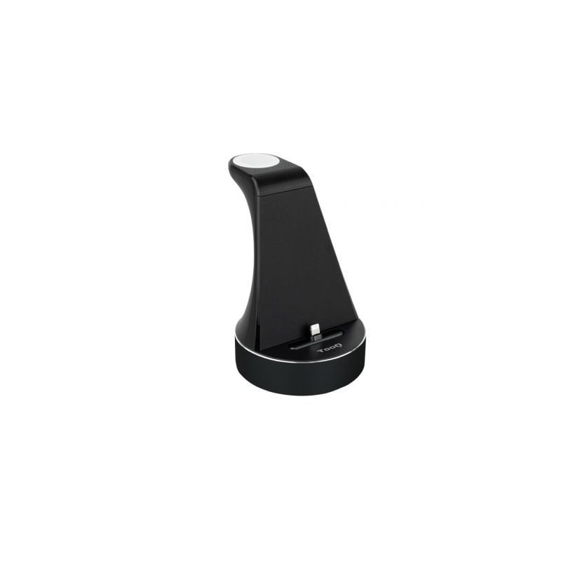 BASE DE CARGA TOOQ PARA APPLE WATCH Y IPHONE NEGRO INCLUYE CARGADOR USB