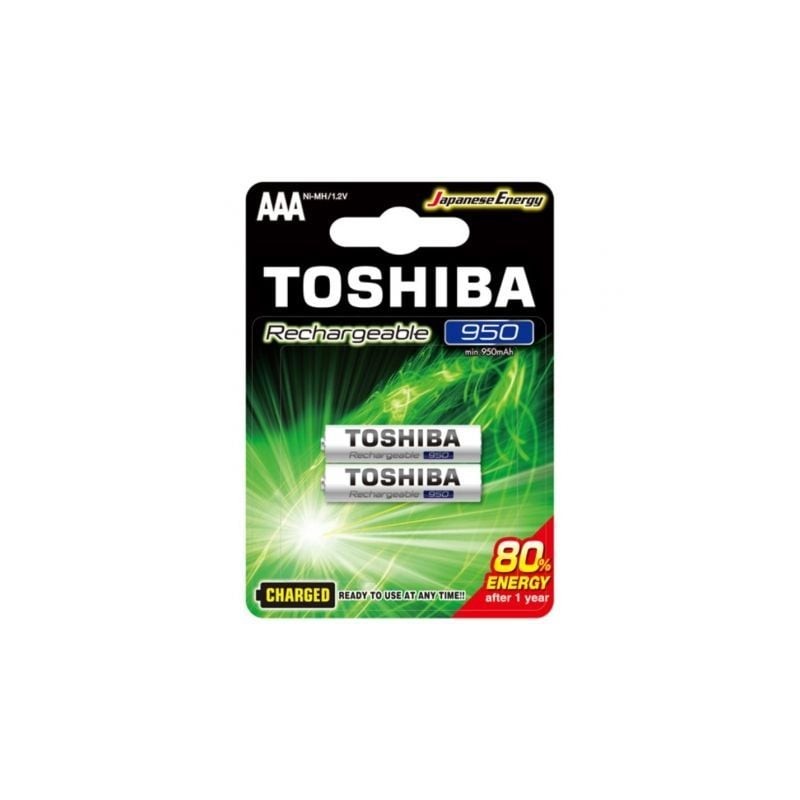 Pack de 2 Pilas AAA Toshiba Rechargeable- 1-2V- Recargables