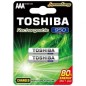 Pack de 2 Pilas AAA Toshiba Rechargeable- 1-2V- Recargables