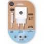 Cargador de Pared Tech One Tech TEC2265- 1xUSB Tipo-C + Cable Lightning- 3A- Blanco