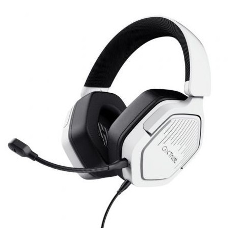 Auriculares Gaming con Micrófono Trust Gaming GXT 492W Carus- Jack 3-5- Blancos