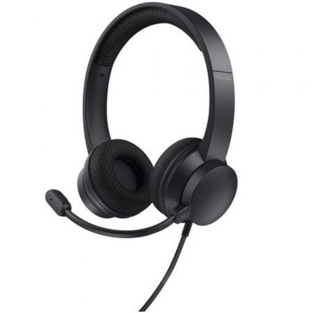 Auriculares Trust HS-260- con Micrófono- USB- Negros