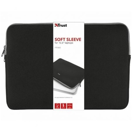 Funda Trust Primo para Portátiles hasta 15-6"- Negra