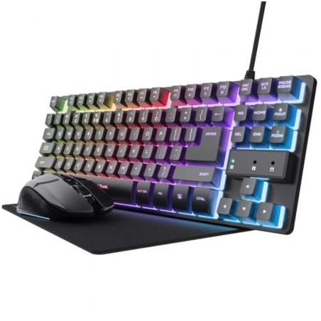 Pack Gaming Trust Gaming GXT 794- Teclado RGB + Ratón RGB + Alfombrilla