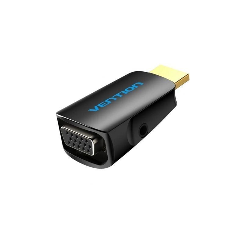 Adaptador Conversor Vention AIDB0- HDMI Macho a VGA Hembra- Audio Jack 3-5mm