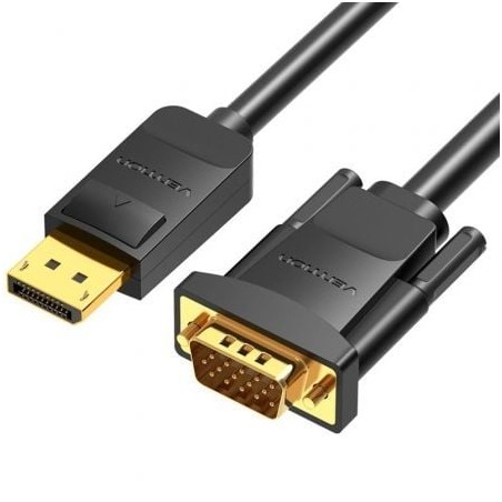 Cable Conversor Vention HBLBJ- VGA Macho - DisplayPort Macho- 5m- Negro