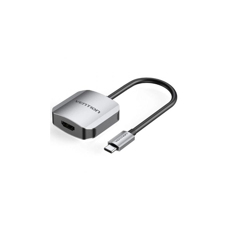 Conversor Vention TDEHB- USB Tipo-C Macho - HDMI Hembra- 15cm- Plata