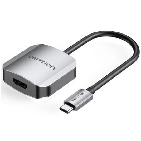 Conversor Vention TDEHB- USB Tipo-C Macho - HDMI Hembra- 15cm- Plata