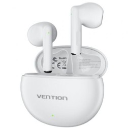 Auriculares Bluetooth Vention ELF 06 NBKW0 con estuche de carga- Autonomía 6h- Blancos