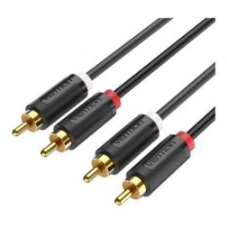 Cable Estéreo Vention BCMBH- 2x RCA Macho - 2x RCA Macho- 2m- Negro