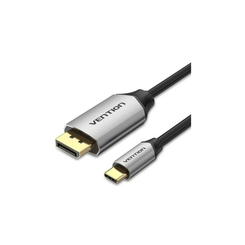 Cable Conversor Vention CGZBG- USB Tipo-C Macho - DisplayPort Macho- 1-5m- Negro