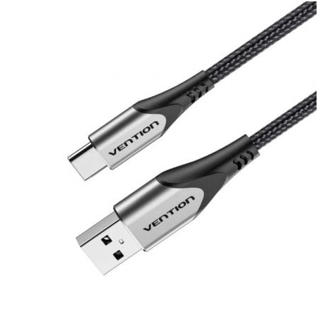 Cable USB 2-0 Tipo-C Vention CODHF- USB Macho - USB Tipo-C Macho- 1m- Gris