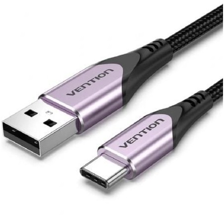 Cable USB 2-0 Tipo-C Vention CODVH- USB Tipo-C Macho - USB Macho- 480Mbps- 2m- Purpura