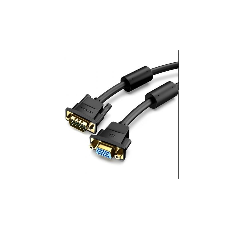 Cable Alargador SVGA Vention DAGBI- VGA Macho - VGA Hembra- 3m- Negro