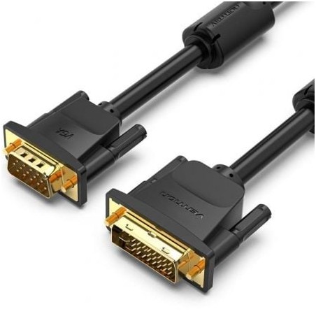 Cable Conversor Vention EACBH- DVI-D Macho - VGA Macho- 2m- Negro