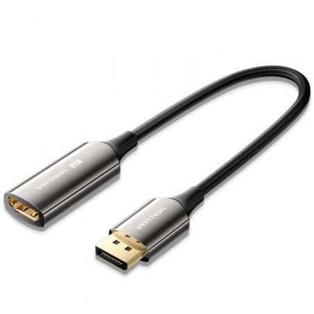 Cable Conversor Vention HFNBC- DisplayPort Macho - HDMI Hembra- 25cm- Negro