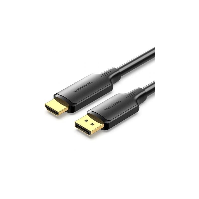 Cable Conversor Vention HFOBI- DisplayPort Macho - HDMI Macho- 3m- Negro