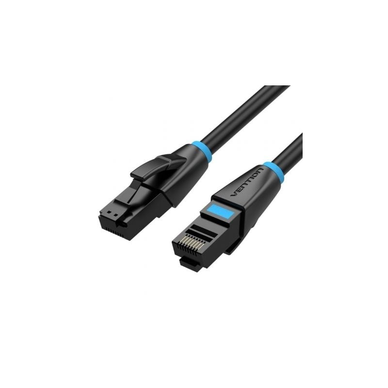 Cable de Red RJ45 26AWG UTP Vention IBKBK Cat-6A- 8m- Negro