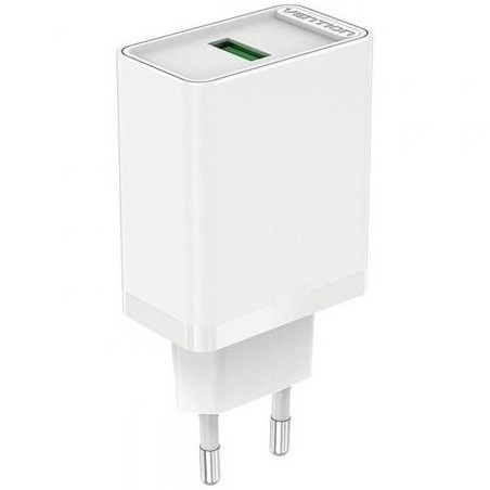 Cargador de Pared Vention FABW0-EU- 1xUSB- 18W