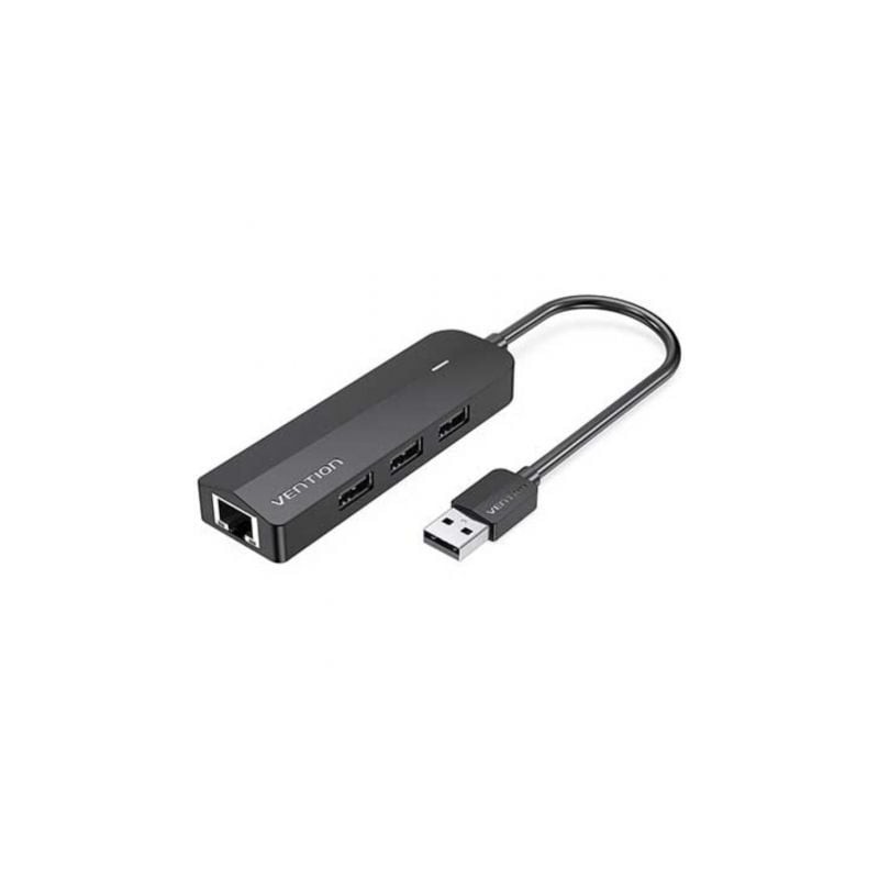 Docking USB 2-0 Vention CHPBB- 3xUSB- 1xMicro USB PD- 1xRJ45- Negro