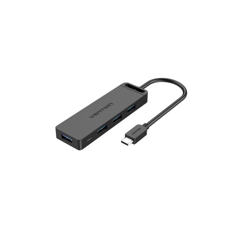 Hub USB Tipo-C Vention TGKBB- 4xUSB- 1xMicroUSB PD- 15cm