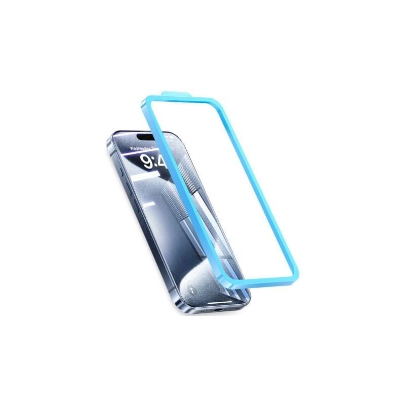 Protector de Pantalla de Cristal Templado Vention KUMTCA-30 para iPhone 15 Pro + Herramienta de Instalación