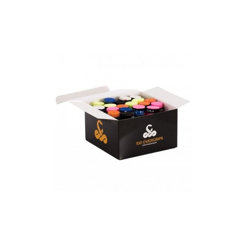 Caja de 100 Overgrips VIBOR-A- Colores Surtidos