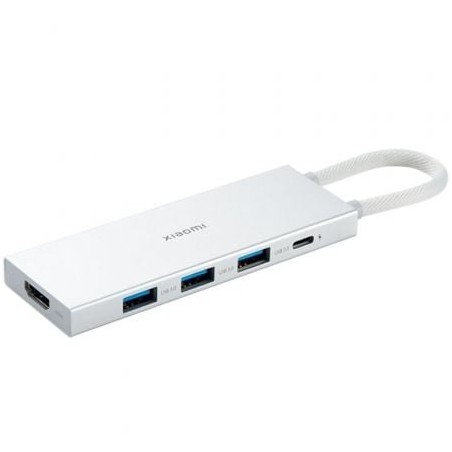 Docking USB 3-0 Tipo-C Xiaomi 5 en 1- 3xUSB- 1xUSB Tipo-C PD- 1xHDMI- Blanco