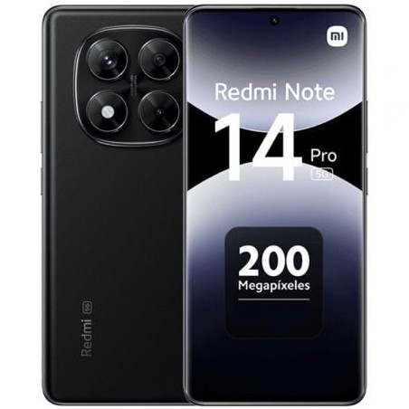 Smartphone Xiaomi Redmi Note 14 Pro 12GB- 512GB- 6-67"- 5G- Negro Medianoche