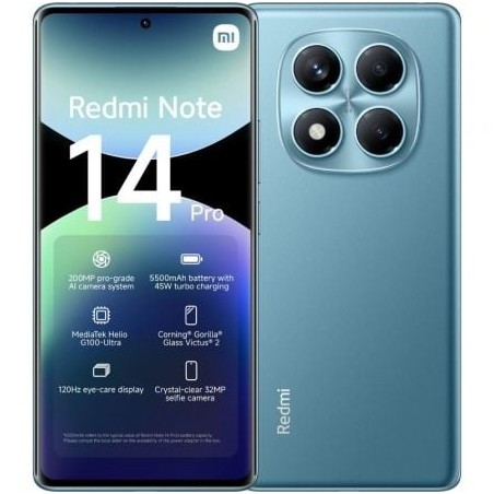 Smartphone Xiaomi Redmi Note 14 Pro 8GB- 256GB- 6-67"- Azul