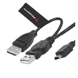 Cable 2 conectores usb 2-0 a