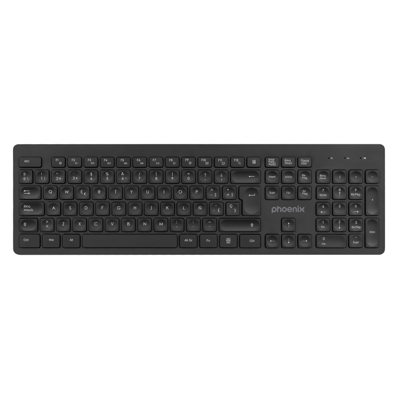 Teclado inalambrico qwerty phoenix k200 negro