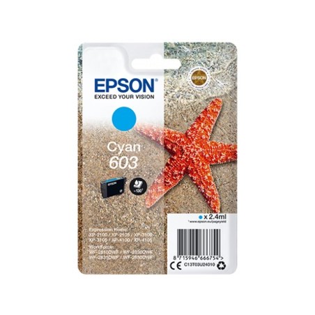 Cartucho tinta epson c13t03u24010 singlepack cian