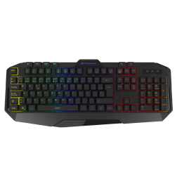 Teclado gaming phoenix con cable luz