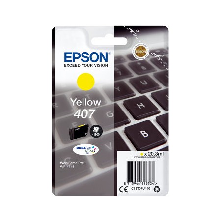 Cartucho tinta epson 407 amarillo