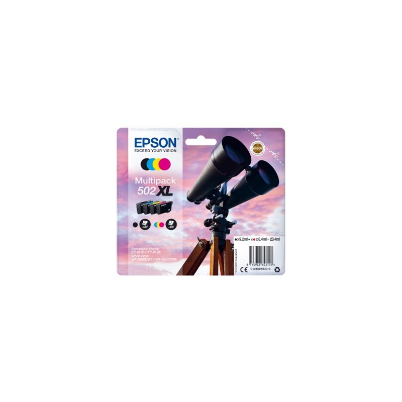 Multipack tinta epson 502xl negro cian