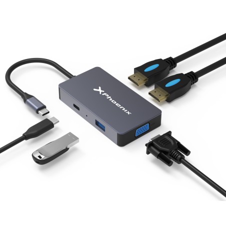 Docking hub usb tipo c 5