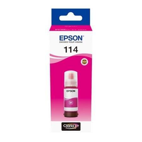 Botella tinta epson ecotank 114 mangenta