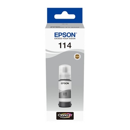 Botella tinta epson ecotank 114 gris