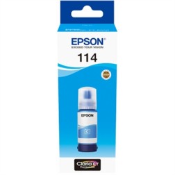 Botella tinta epson ecotank 114 cyan