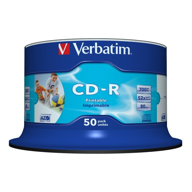 Verbatim cd - r 700mb 52x tarrina 50