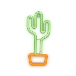 Lampara forever neon led cactus orange