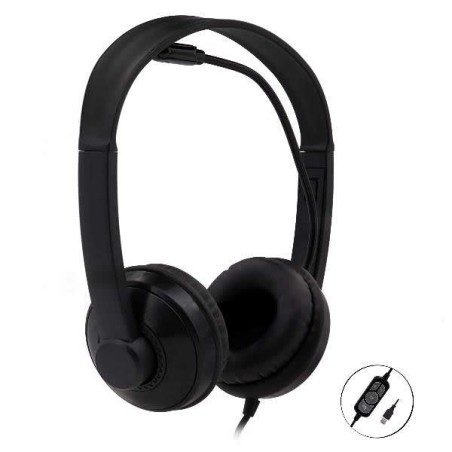 Auriculares nilox microfono control vol negro