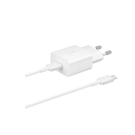 Cargador de Pared Samsung EP-T1510XWE- 1xUSB Tipo-C + Cable USB Tipo-C- 15W