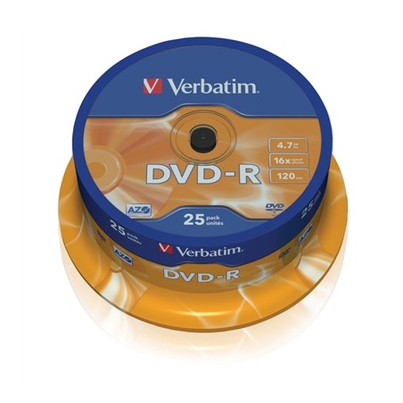 DVD-R Verbatim Advanced AZO 16X- Tarrina-25uds