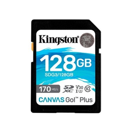 Tarjeta memoria sdxc 128gb kingston canvas